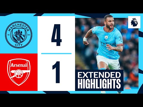 EXTENDED HIGHLIGHTS | Man City 4-1 Arsenal | De Bruyne, Stones &amp; Haaland Goals!