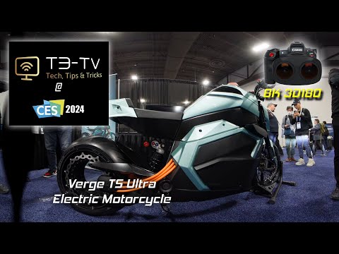 CES 2024 Unveiled  - Verge E Motorcycle (8K 3D180)