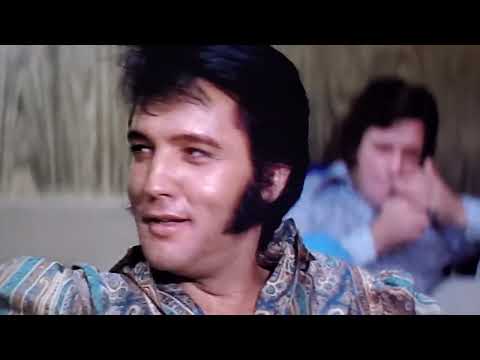 Elvis opening night at the International Hotel 1970. He was so nervous.