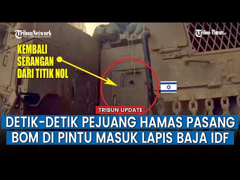 FULL, Peluncur Roket RPG-7B &amp;amp; Bom Hamas Gempur Tank dan Pengangkut Personel Lapis Baja Israel