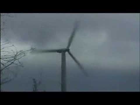 Windmill destructed in storm