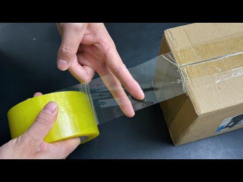 Use 2 fingers to cut off the tape. Faster than scissors, Learn this little trick， Life Hacks，tips