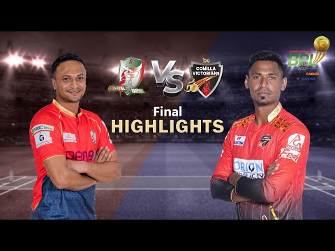 Fortune Barishal vs Comilla Victorians Highlights | Final | Season 8 |  BBPL 2022