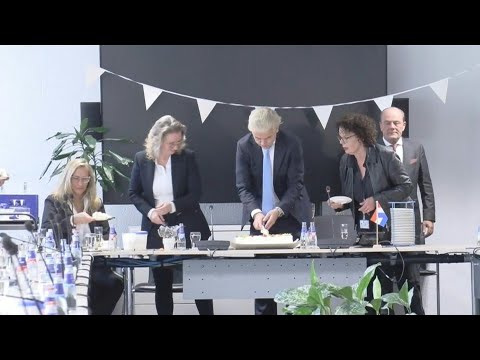 Cake at PVV HQ as far-right Wilders celebrates Dutch election gains | AFP