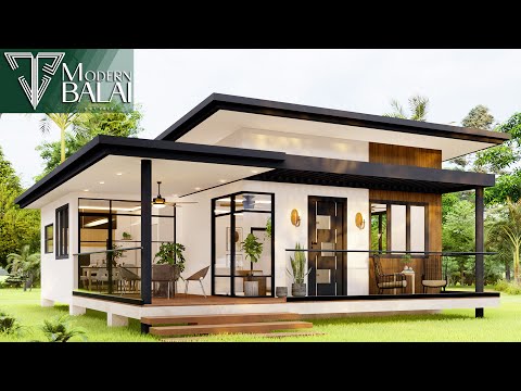 Simple House Design 3-Bedroom Small Farmhouse Idea | 9x11 Meters