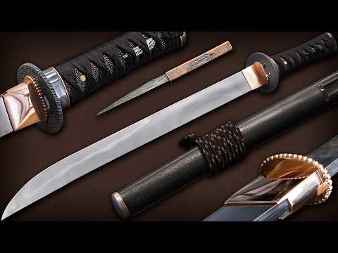 Wakizashi Sword: Full Build from Start to Finish + Test Cuts