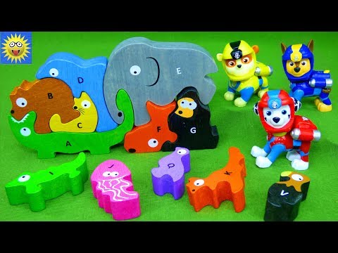 Paw Patrol Toys Best Learning Video for Kids Alphabet Letter Sounds Animal Puzzle for Toddlers