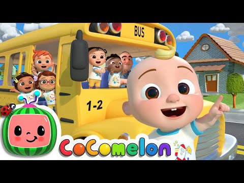 Wheels On The Bus (School Version) | CoComelon Nursery Rhymes &amp; Kids Songs