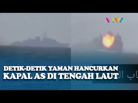 Lagi! Kapal Perang AS Meledak di Tengah Lautan Usai 'Dibom' Militer Yaman