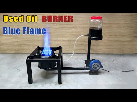 DIY USED OIL BURNER STOVE | Creative inventions LMTN