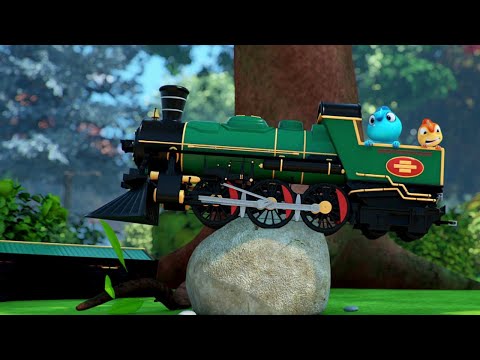 TOY TRAIN #1 #2 #3 FULL EPISODE | Cam &amp; Leon | Cartoon for Kids | Funny Cartoon