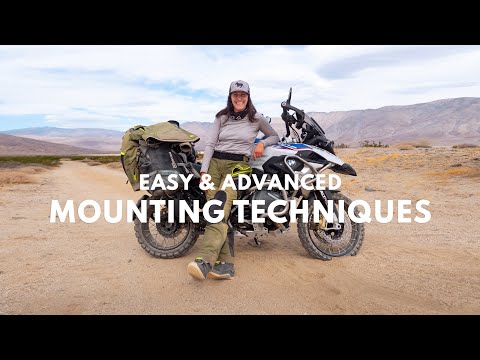 Easy to Expert Motorcycle Mounting &amp; Dismounting Techniques - Petite Rider on a Big ADV Bike / Tips