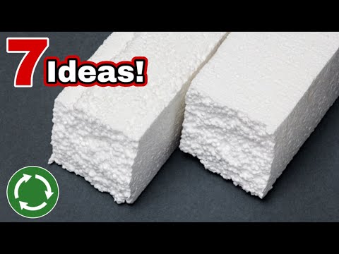 Don't Throw Styrofoam Foam! 7 Different Ideas! ✅