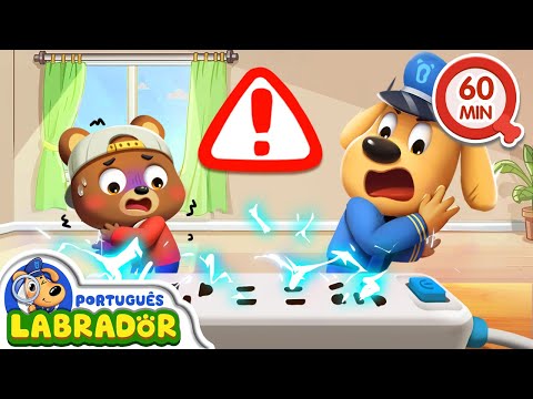 Detetive Labrador 🔍 - N&atilde;o Brinque com Tomadas | Compila&ccedil;&atilde;o 1 Hora | Desenhos Animados | BabyBus