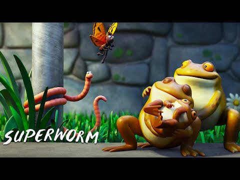 Superworm Saves Baby Toad! 