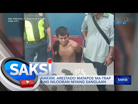 Magnanakaw, arestado matapos ma-trap sa loob ng nilooban niyang sanglaan | Saksi