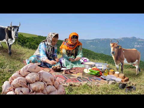 Mix of Nomadic Outdoor Cooking Chicken and Tandoori Bread Recipe