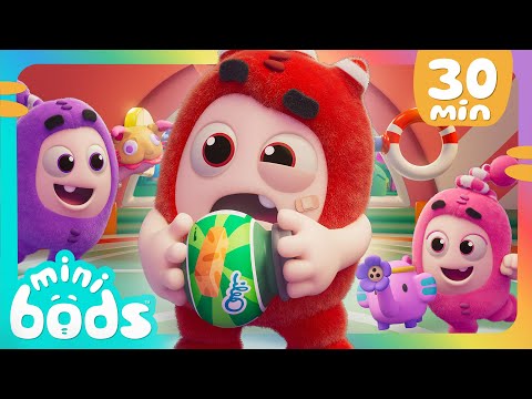 MINIBODS NEW! ✨ FUSE is HUNGRY 😋 Set Free The Snack! | Baby Oddbods | Comedy Funny Cartoons for Kids