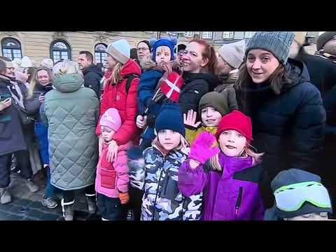 The kiss from the new King and Queen of Denmark