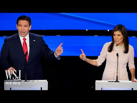 Haley and DeSantis Slam Trump for Skipping GOP Debate | WSJ News