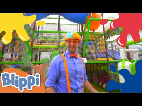 Blippi Visits The Play Place Indoor Playground! | Learning With Blippi | Educational Videos For Kids