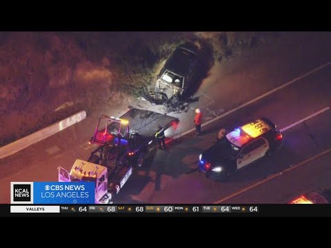 Deputies search Malibu hills for hit-and-run driver after high-speed crash