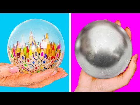 Polished Foil Ball And A Pencil Planet || Unbelievable Crafts  You Can Do at Home