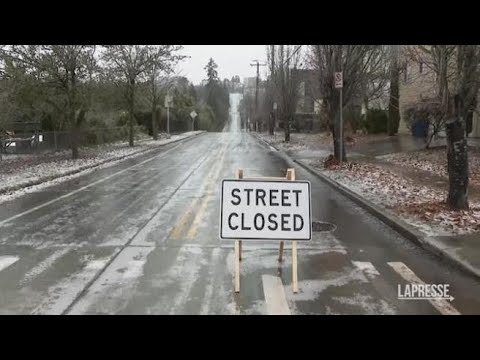 Tempesta di ghiaccio nell'area di Seattle