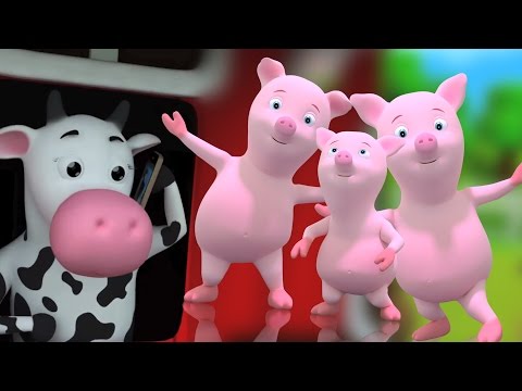 f&uuml;nf kleine Schweinchen Kinder Song | Kinderreime | Lieder f&uuml;r Kinder