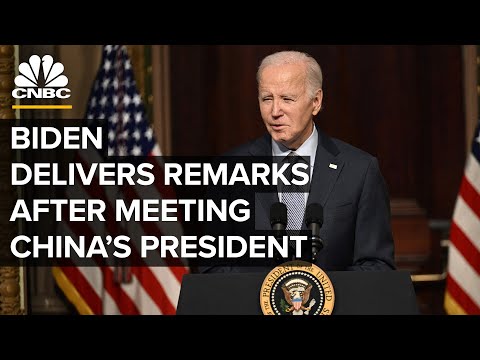 Biden speaks after meeting with President Xi Jinping of China at the APEC Summit &amp;mdash; 11/15/23