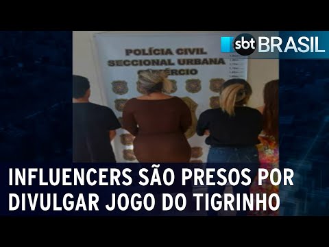 Influencers s&atilde;o presos por divulga&ccedil;&atilde;o de jogos de azar | SBT Brasil (18/12/23)