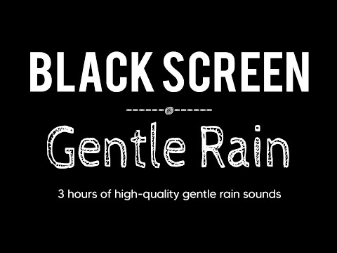 Sleep Immediately with Rain Sounds Black Screen, Relaxation with Rain Sounds