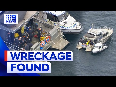 Plane crash wreckage found in Victoria&amp;rsquo;s Port Phillip Bay | 9 News Australia