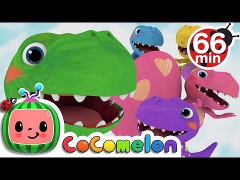 Five Little Dinosaurs + More Nursery Rhymes &amp; Kids Songs - CoComelon