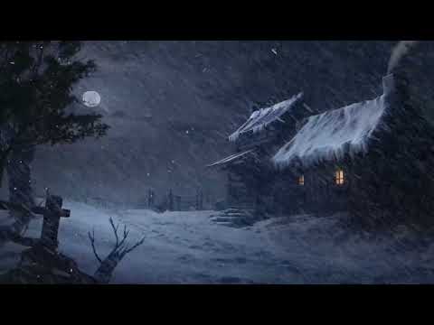 Freezing Blizzard Winter Storm | Icy Snowstorm &amp; Strong Howling Wind | Deep Sleep, Relaxation, Study