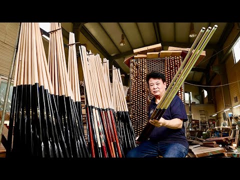 Billiard Cue manufacturing process. Best woodworking master in Korea.