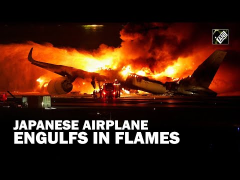 After brutal collision, Japanese airplane with 379 onboard engulfs in flames at Tokyo Airport