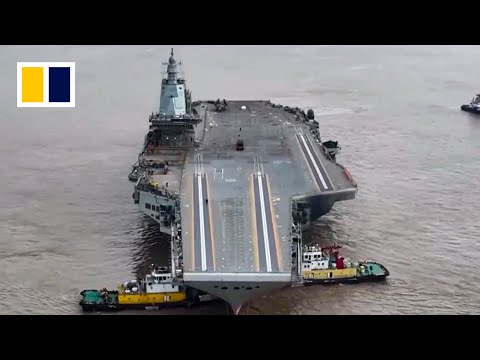 New footage of China&rsquo;s next-generation aircraft carrier