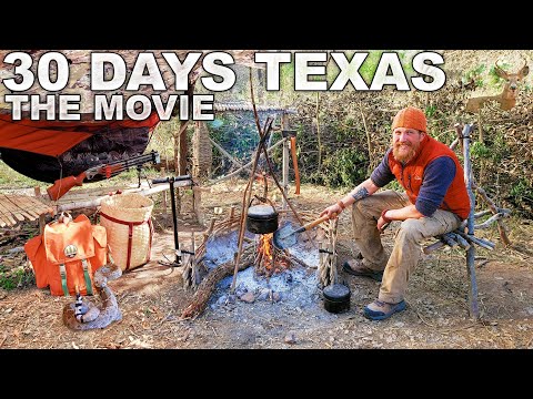 30 Day Survival Challenge - Texas: THE MOVIE (Catch &amp; Cook)