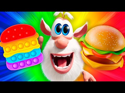 Booba - Pop It VS Big Burger 🍔 - Cartoon for kids