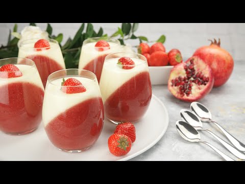 Everyone LOVES Strawberry Panna Cotta &amp; it is so EASY to make!