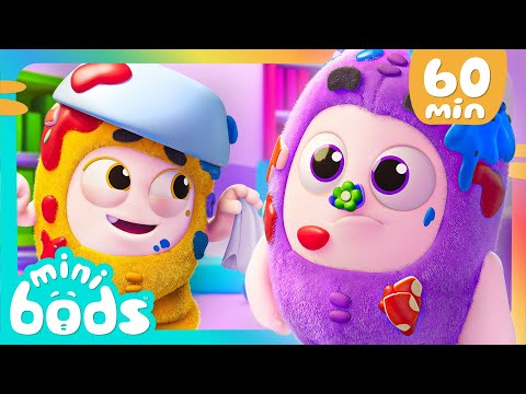 Let's Paint! - Minibods | Mini Oddbods | Baby Oddbods | Funny Cartoons For Kids