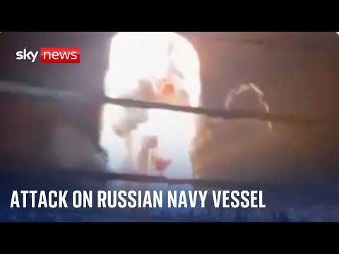 Ukraine claims to have destroyed Russian navy vessel in Crimea | Ukraine war