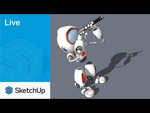 Live 3D Modeling a ROBOT with Tyson!