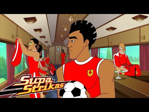 Shakes On a Train | SupaStrikas Soccer kids cartoons | Super Cool Football Animation | Anime