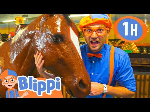 Blippi Explores Jungle Animals | 1 HOUR OF BLIPPI | Educational Videos For Kids | Blippi Toys