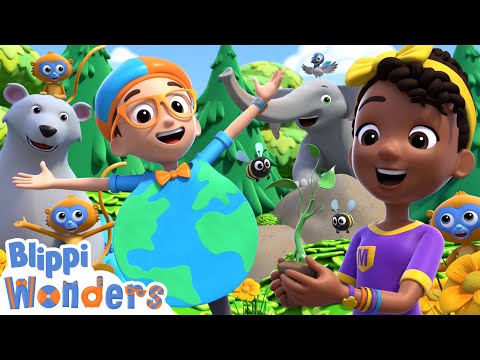 NEW! Blippi &amp; Meekah's Earth Day Song! | Blippi Wonders Educational Videos for Kids