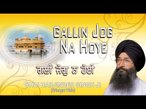 GALLIN JOG NA HOYE | BHAI HARJINDER SINGH (SRINAGAR WALE)