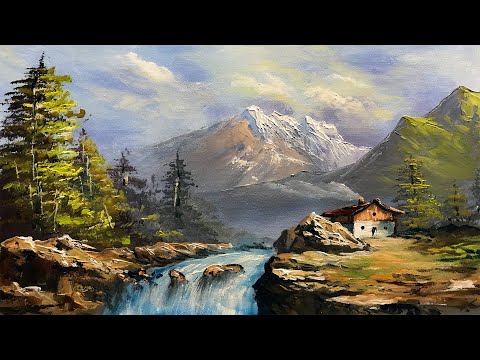 Easy Landscape Painting | Step By Step Painting Tutorial | How to Paint Landscape| Scenery Landscape