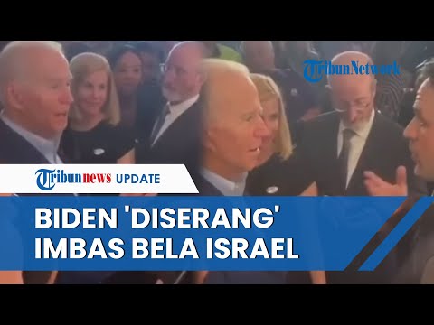 DETIK-DETIK Joe Biden DIHADANG &amp; 'DISERANG' Imbas Bela Israel: Darah di Tangan Anda